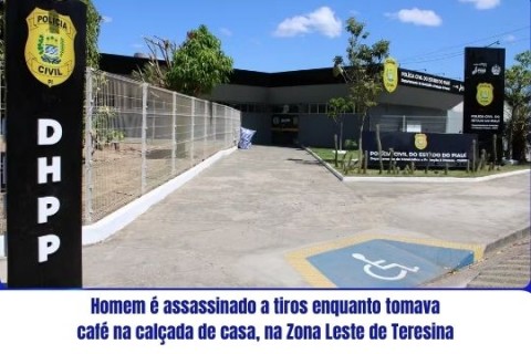 Homem é assassinado a tiros enquanto tomava café na calçada de casa, na Zona Leste de Teresina